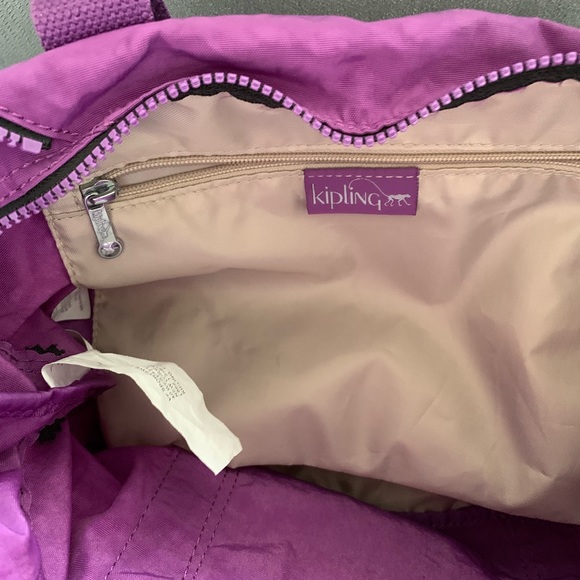 Kipling tote purple color size medium - Picture 2 of 2